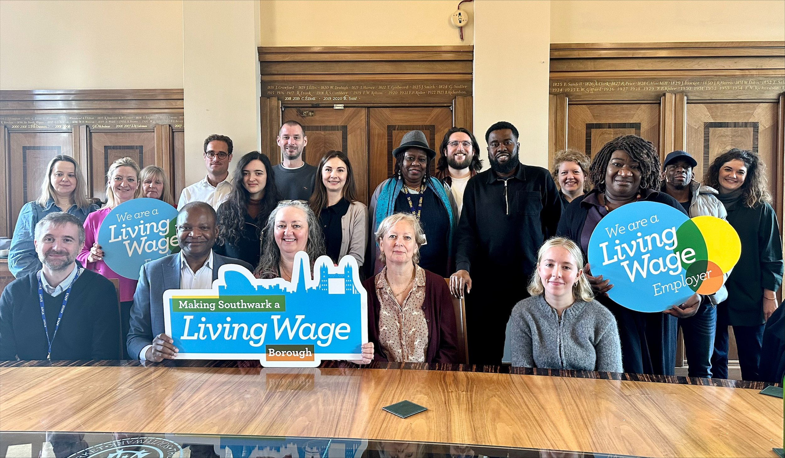 Team London Bridge supports Living Wage Week